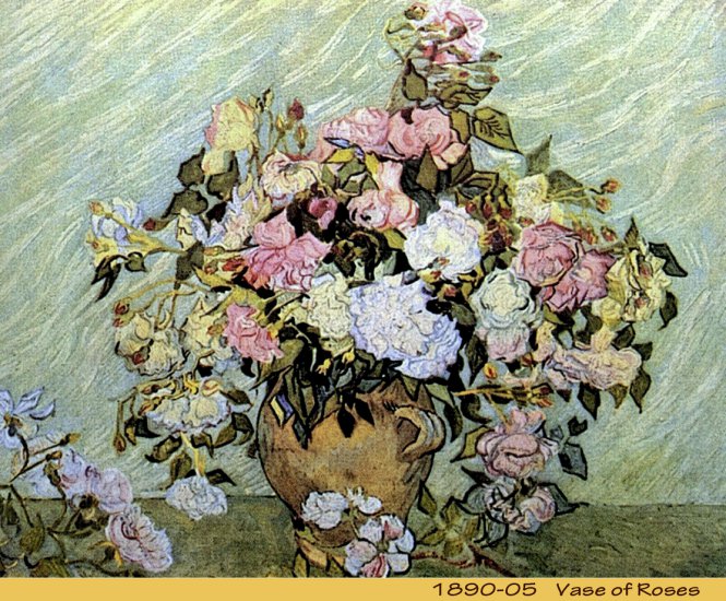4. Saint -Rmy 1889 -90 - 1890-05 - Vase of Roses.jpg