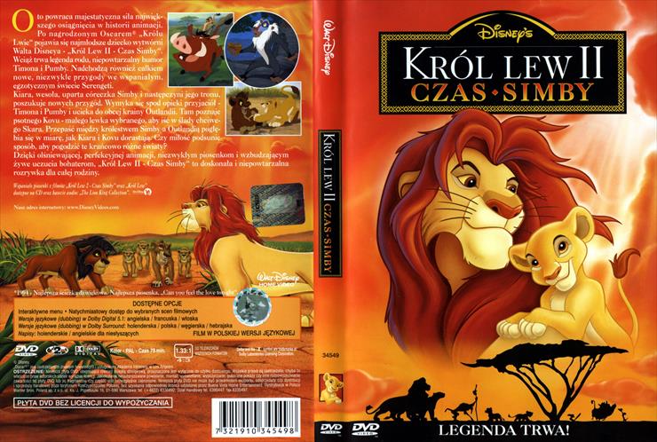 okładki DVD - Król Lew 2.jpg