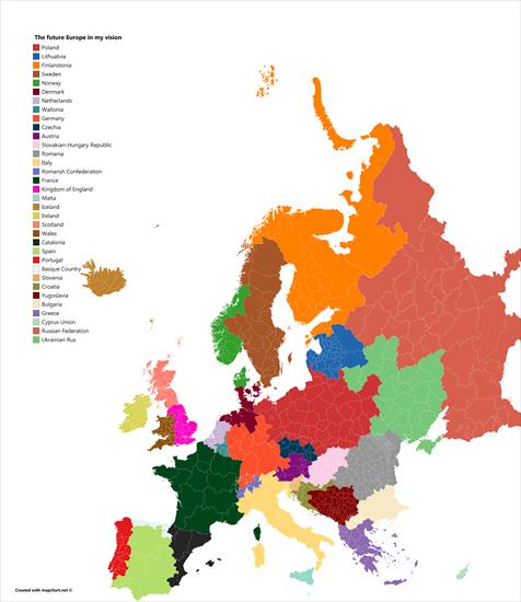 fikcyjne mapy - The future Europe in my vision.png