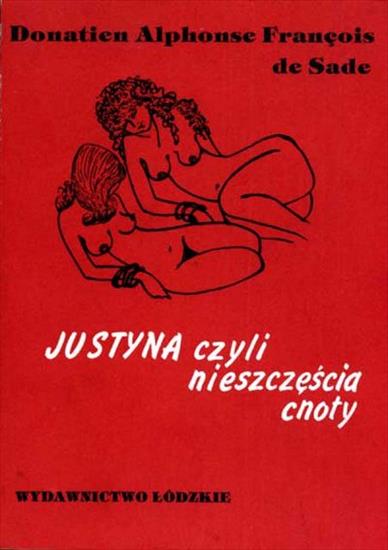 Justyna czyli nieszczęścia cnoty - okładka książki - Łódzkie, 1987 rok.jpg