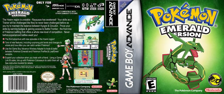  Covers Game Boy Advance - Pokemon Emerald Version Game Boy Advance - Cover.jpg