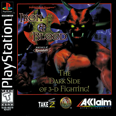 Sony Playstation Box Art - Advanced Dungeons  Dragons - Iron  Blood - Warriors of Ravenloft USA.png