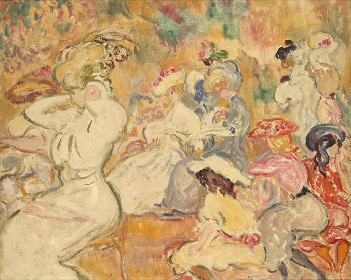 French Postimpressionism - Louis Valtat - Young Women in the Garden, 1898.jpeg