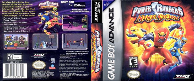  Covers Game Boy Advance - Power Rangers Ninja Storm Game Boy Advance gba - Cover.jpg