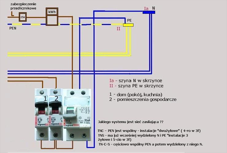 Instalacje elektryczne  i elektronika - schemat podłączenia licznika energii.jpg