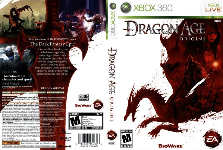  Okładki  XBOX 360  - Dragon_Age_Origins_NTSC-cdcovers_cc-front.jpg