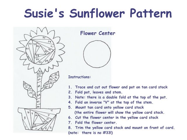 Iris folding szablony - Sunflower.jpg