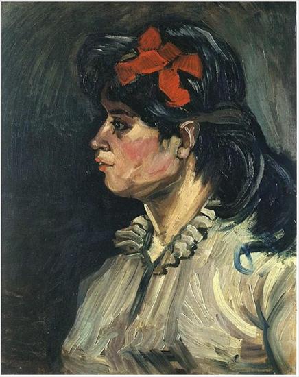 Vincent van Gogh 1853-1890 - Portrait of a Woman with Red Ribbon.jpg