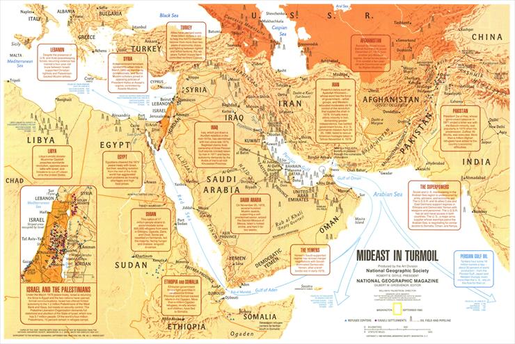 National Geografic - Mapy - Middle East in Turmoil 1980.jpg