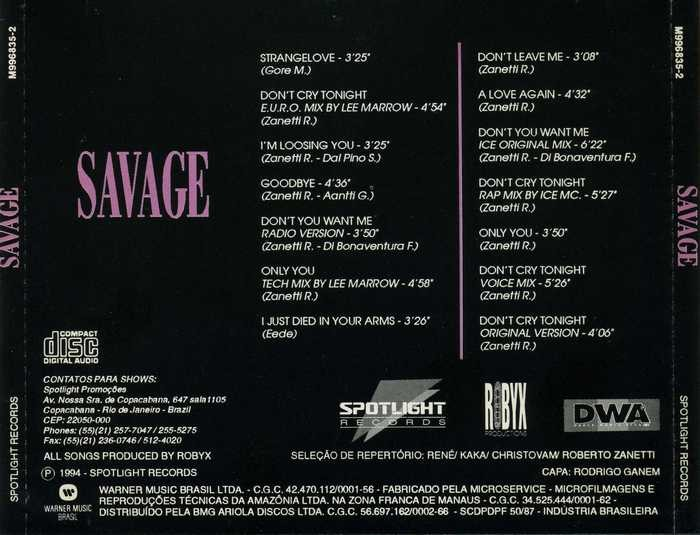 Cover - 1994 Savage back.bmp