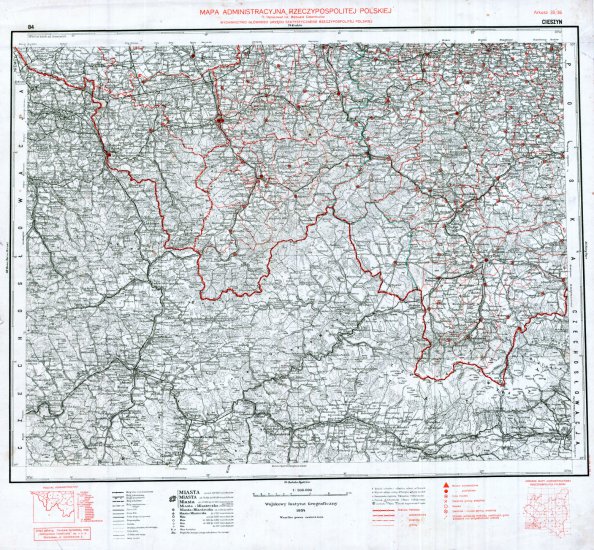 mapa administracyjna Rzeczypospolitej Polskie j z 19371_300 000 - MARP_35-36_CIESZYN_1937.jpg