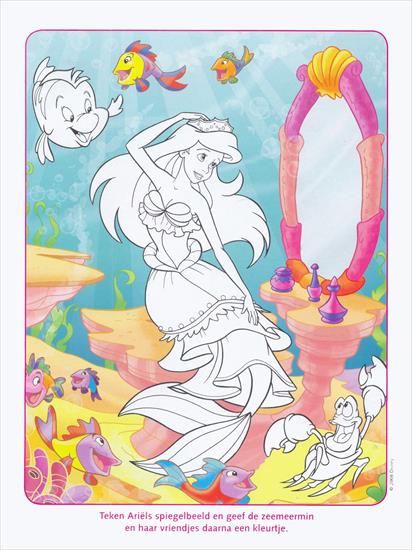 Arielka - Księżniczki Disneya Ariel - kolorowanka 5.GIF
