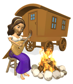 OBRAZKI NUTKI - gypsy_woman_campfire.gif