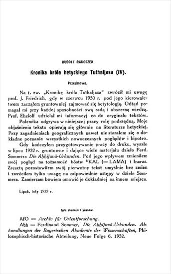 Historia powszechna-  unikatowe książki - Rakoszek R. - Kronika króla hetyckiego Tuthaljasa IV.JPG