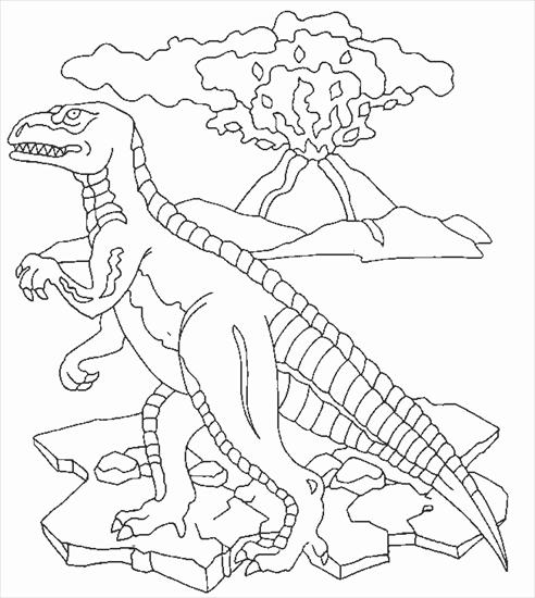 Dinozaury - Dinozaury - kolorowanka 47.gif