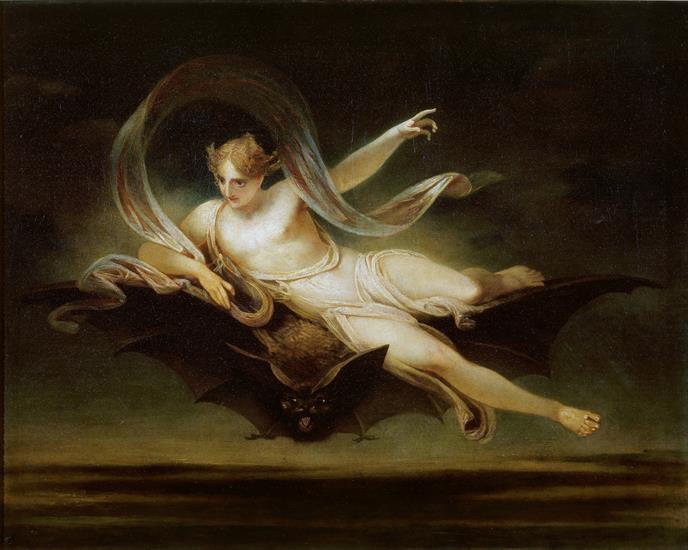 Tate Britain collection of paintings - Henry Singleton - Ariel on a Bats Back, Tate Britain.jpeg